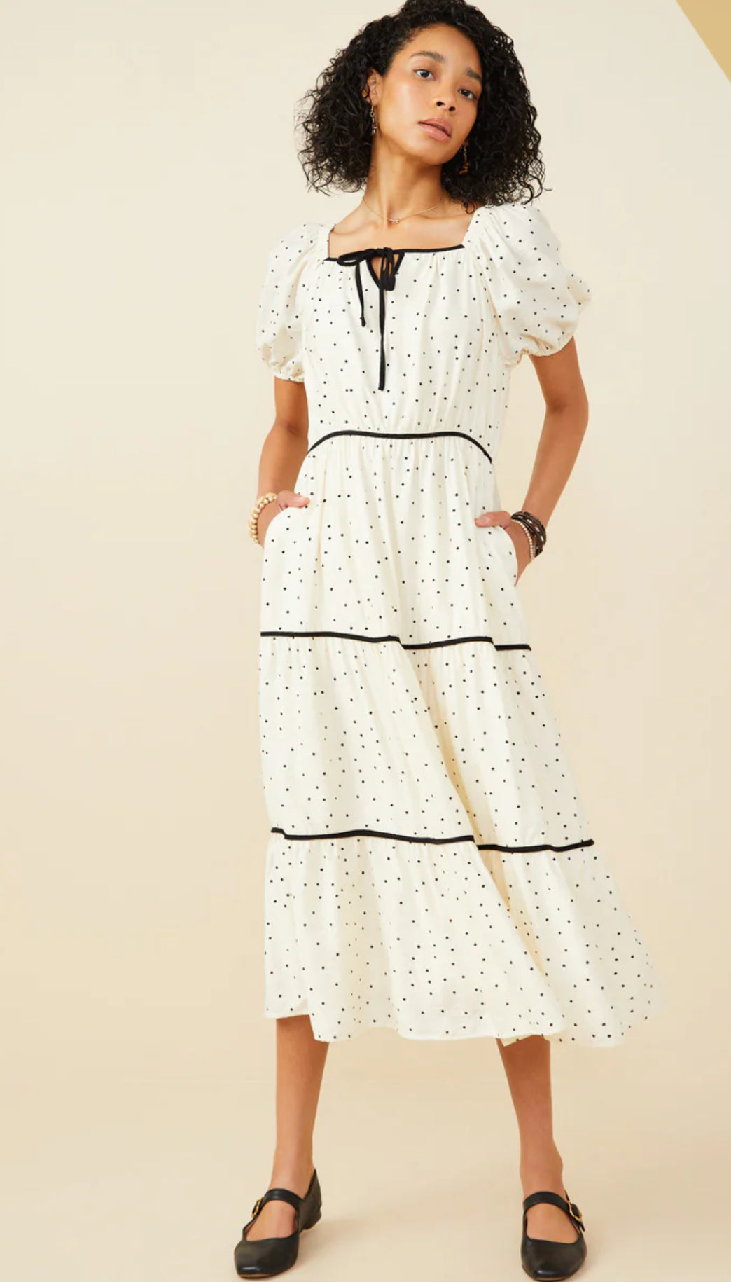 Polka Dot Maxi Dress