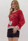 Cherry Coquette Sweater