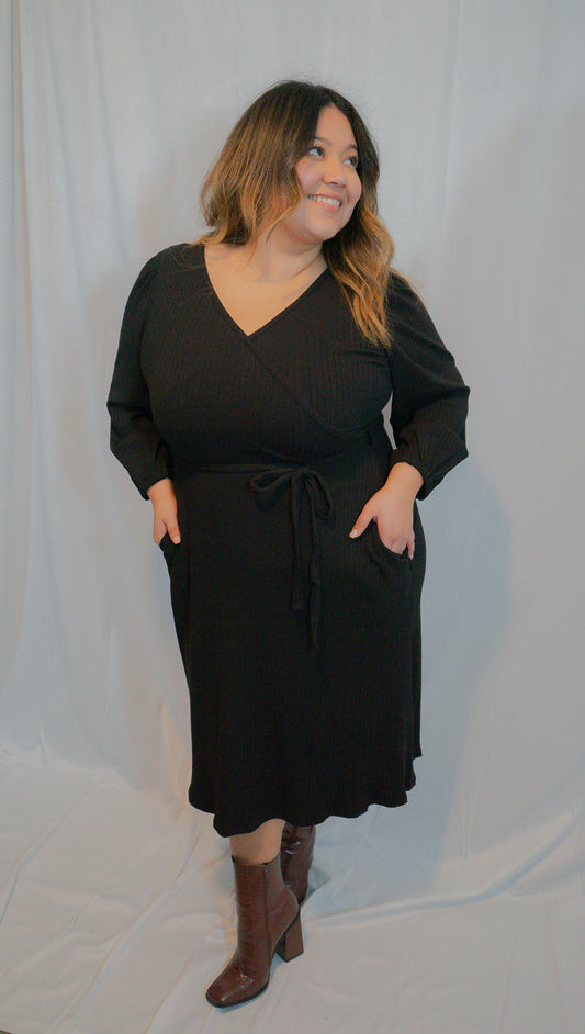 Claire Faux Wrap Dress