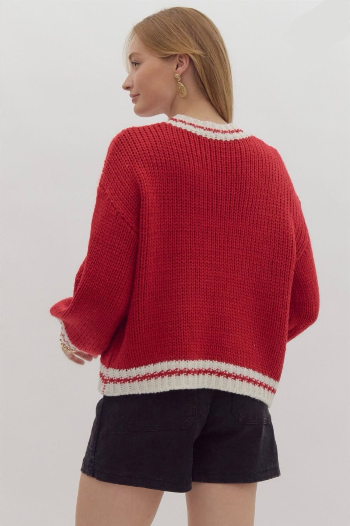 Cherry Coquette Sweater