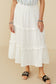 Prairie Bloom Tiered Textured Skirt