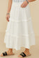 Prairie Bloom Tiered Textured Skirt