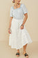 Prairie Bloom Tiered Textured Skirt