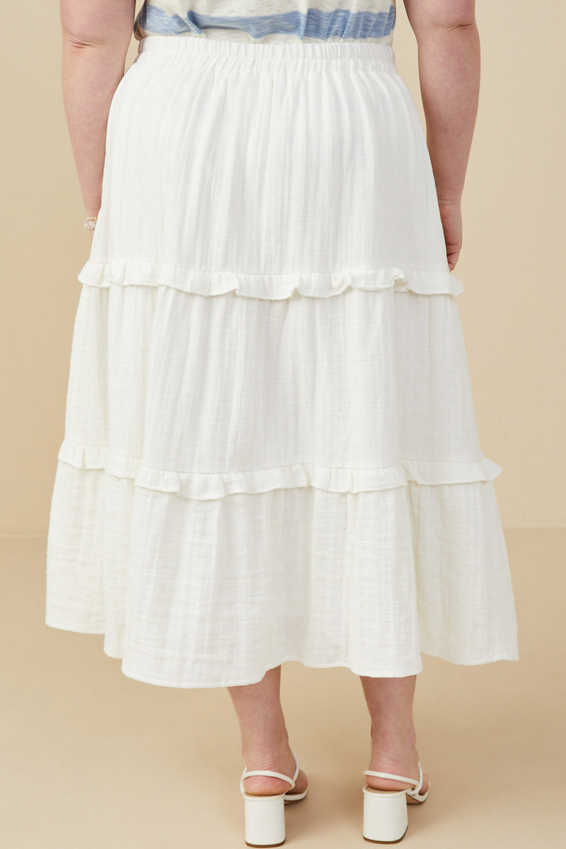 Prairie Bloom Tiered Textured Skirt