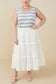 Prairie Bloom Tiered Textured Skirt