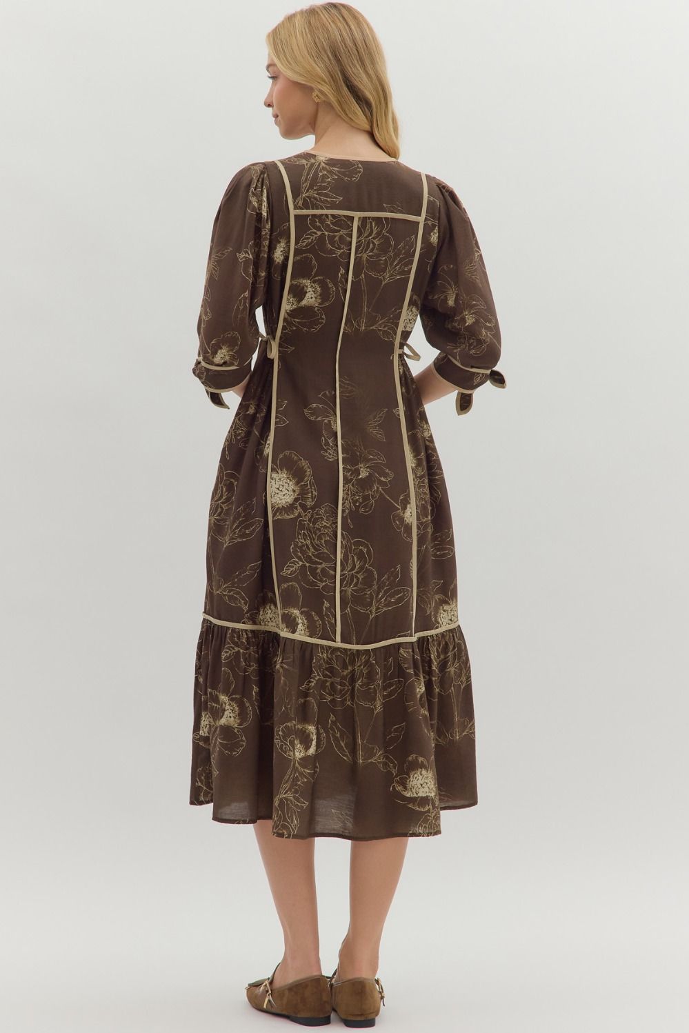 Botanical Bloom Midi Dress