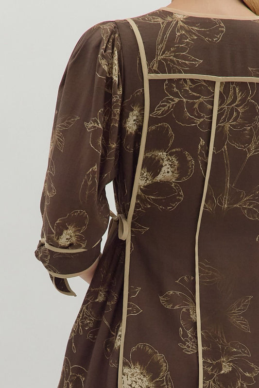 Botanical Bloom Midi Dress