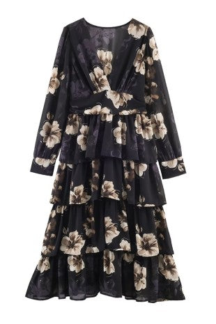 Gaby Ruffle Maxi Dress