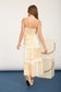 Checkered Blossom Midi