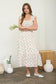 Flower Tiles Midi Dress