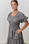 Eloise Gingham Midi Dress
