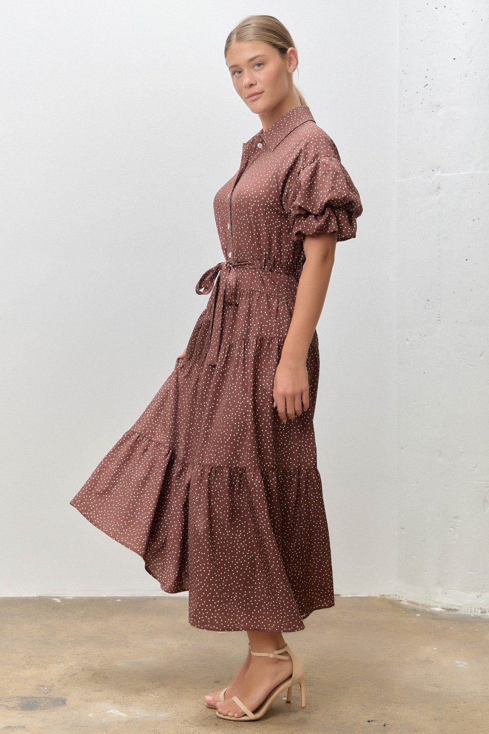 Lola Polka Dot Midi Dress
