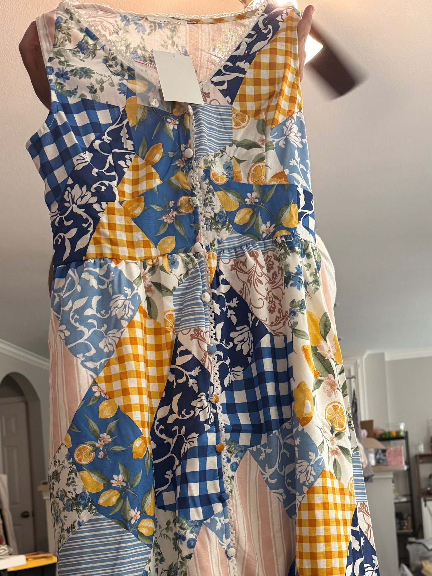 Limonada Patchwork Maxi Dress