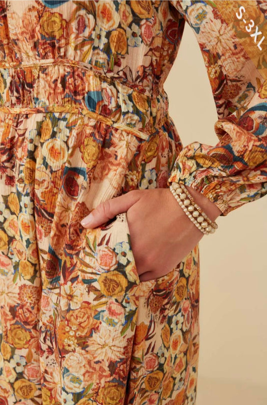 Juliette Floral Fruit Print Dress