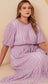 Candice Popcorn Textured Belted Dress