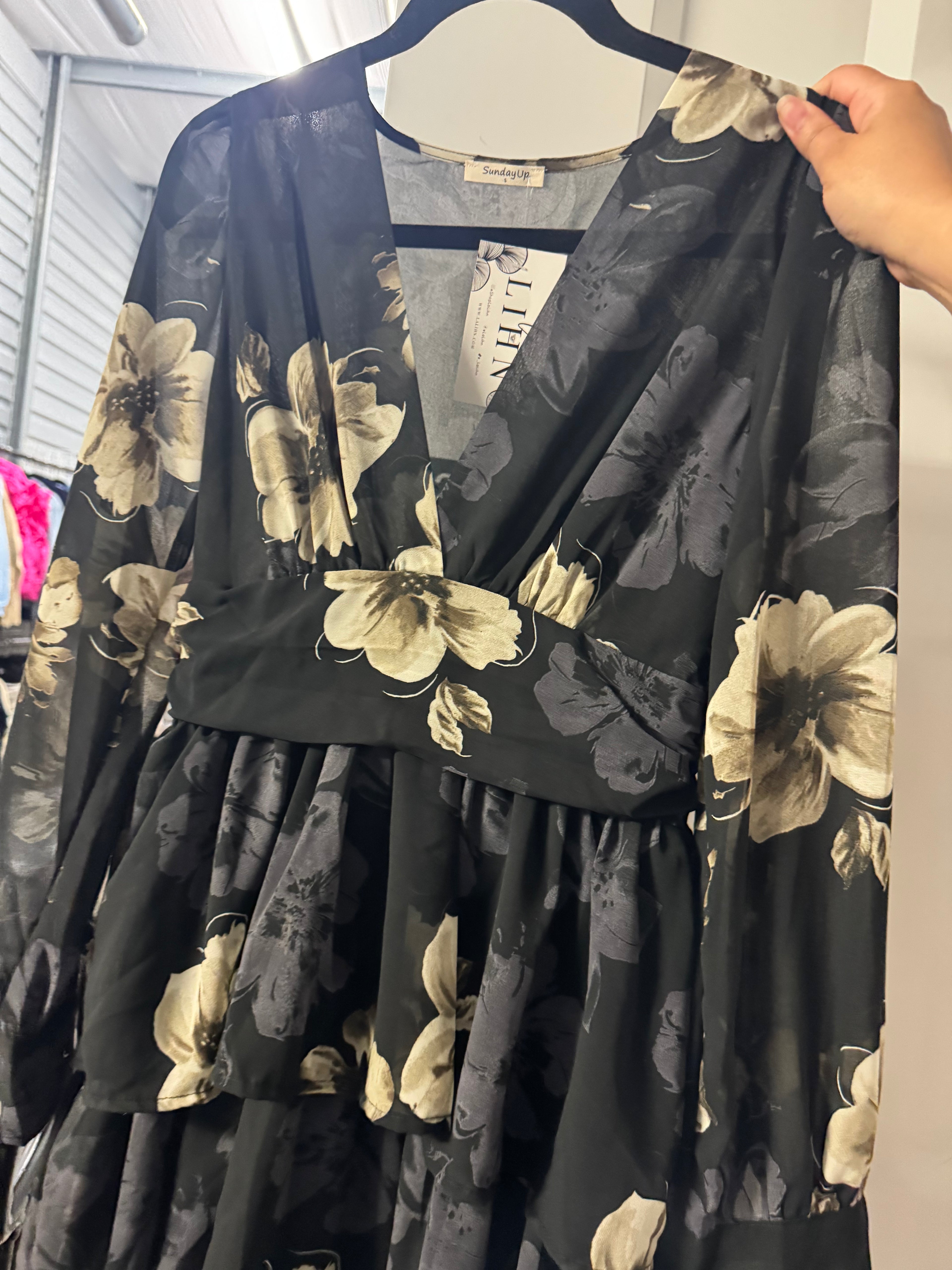Gaby Ruffle Maxi Dress