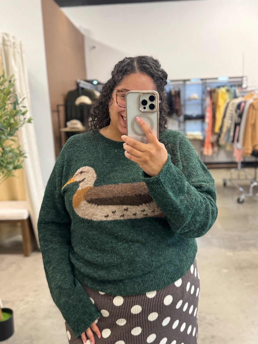 Cozy Mallard Duck Sweater