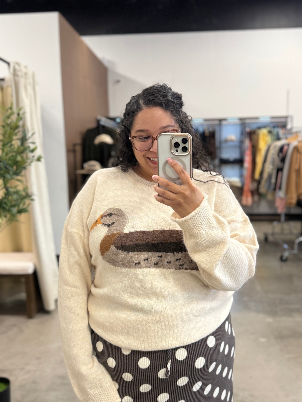 Cozy Mallard Duck Sweater