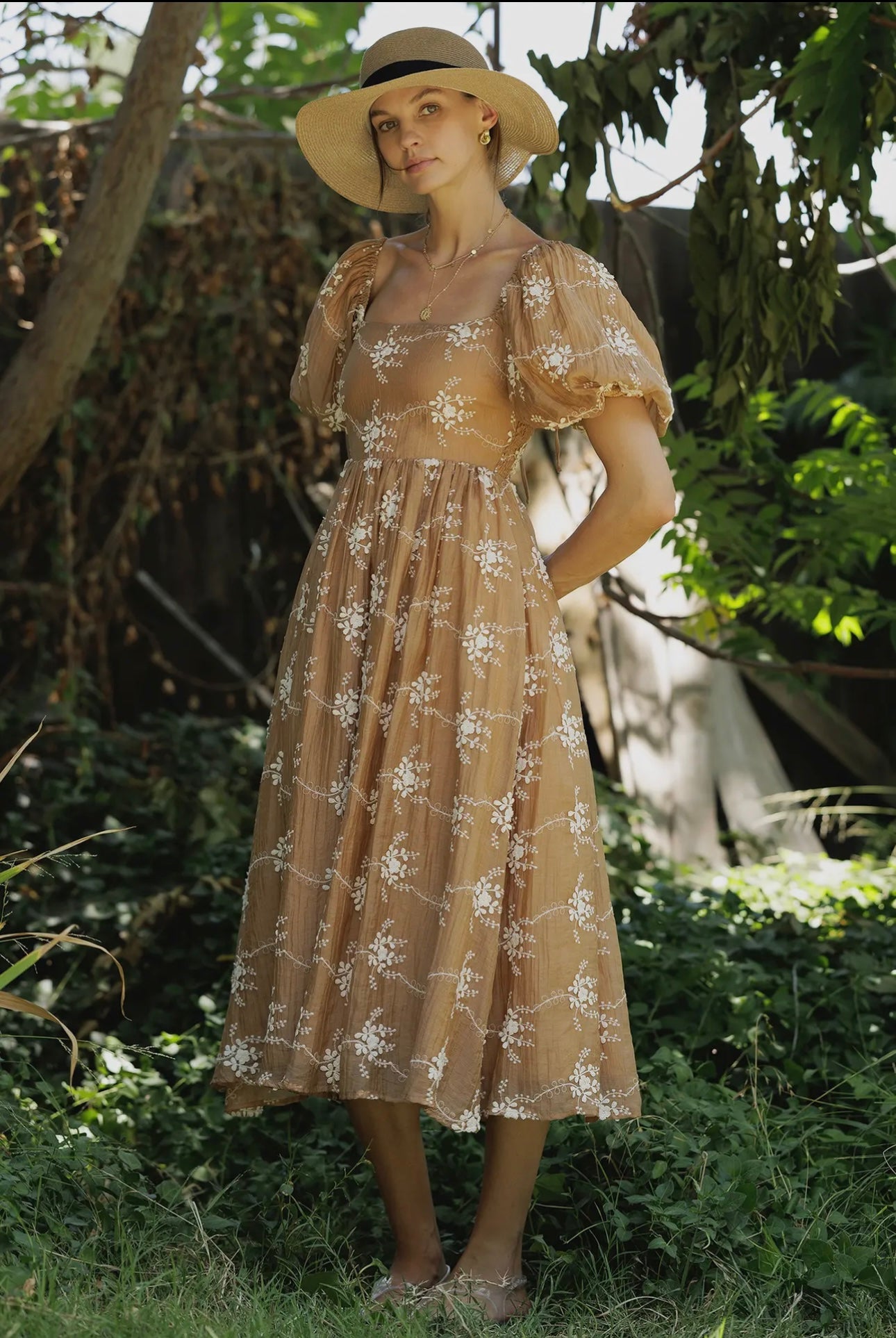 Terra Amour Embroidered Dress