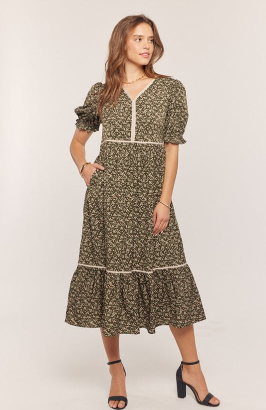 Olive Serenade Dress