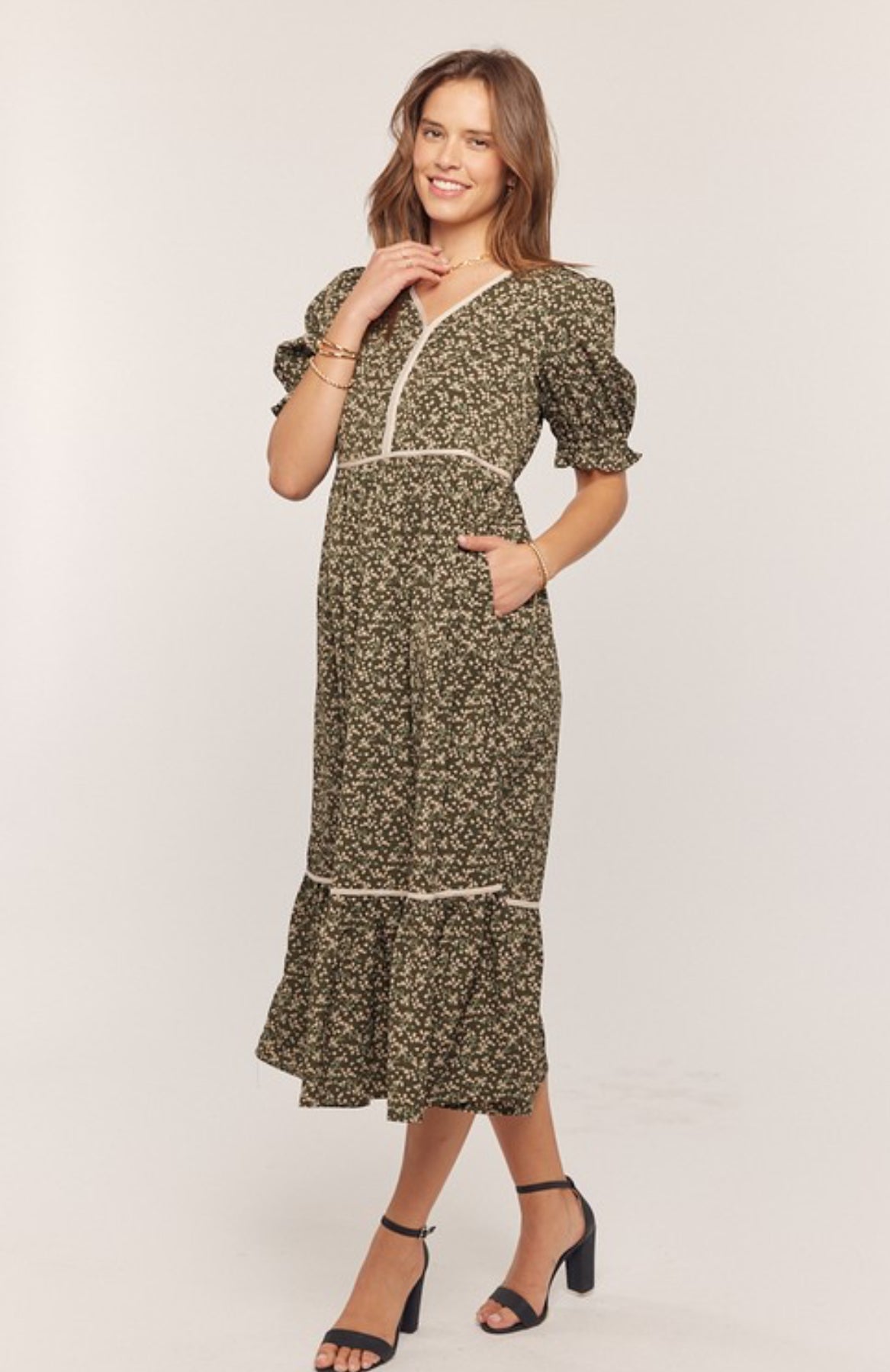 Olive Serenade Dress
