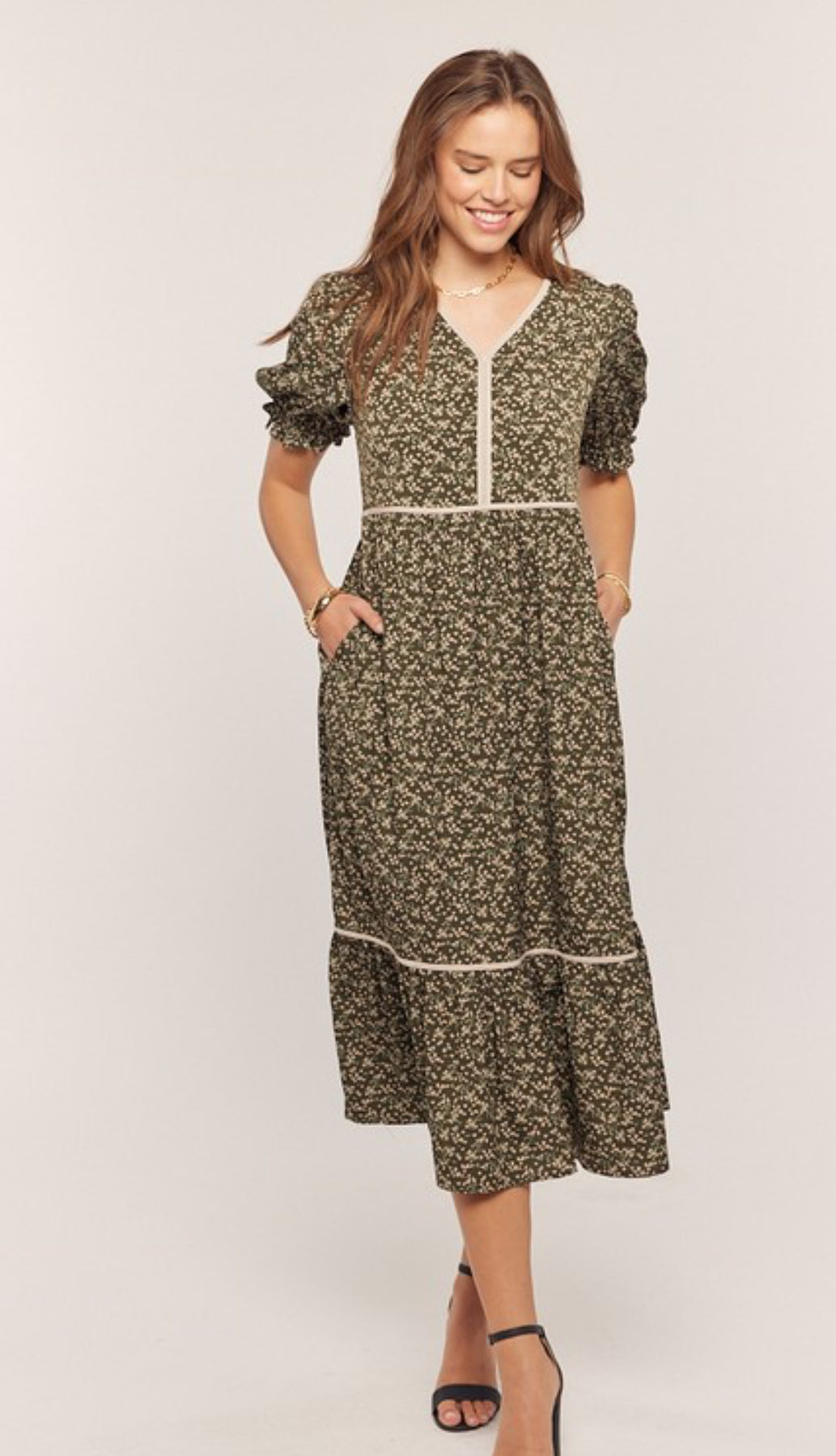 Olive Serenade Dress