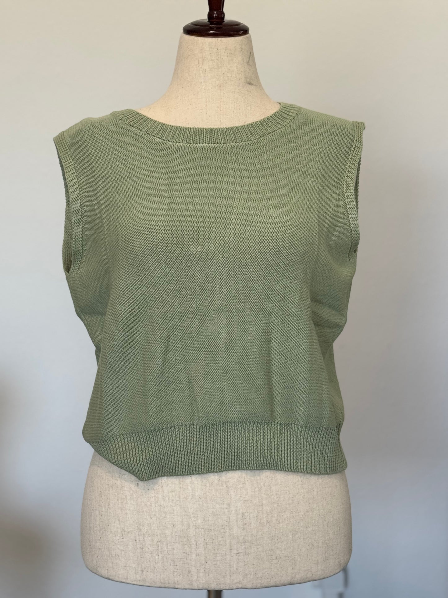 Ribbon Back Sweater Vest