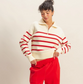 Stripe Half-Zip Sweater