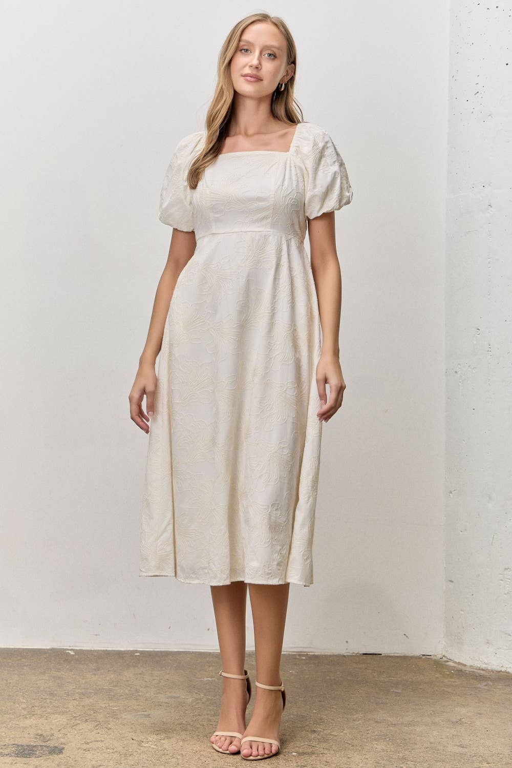 Elisabeth Embroidered Midi Dress