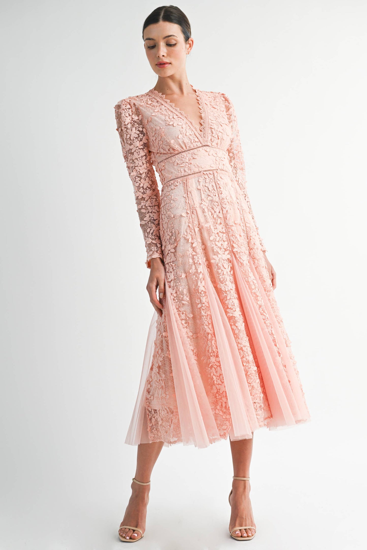 Fiora Embroidered Lace Dress