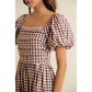 Eloise Gingham Midi Dress