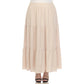 Pleated Tiered Maxi Skirt