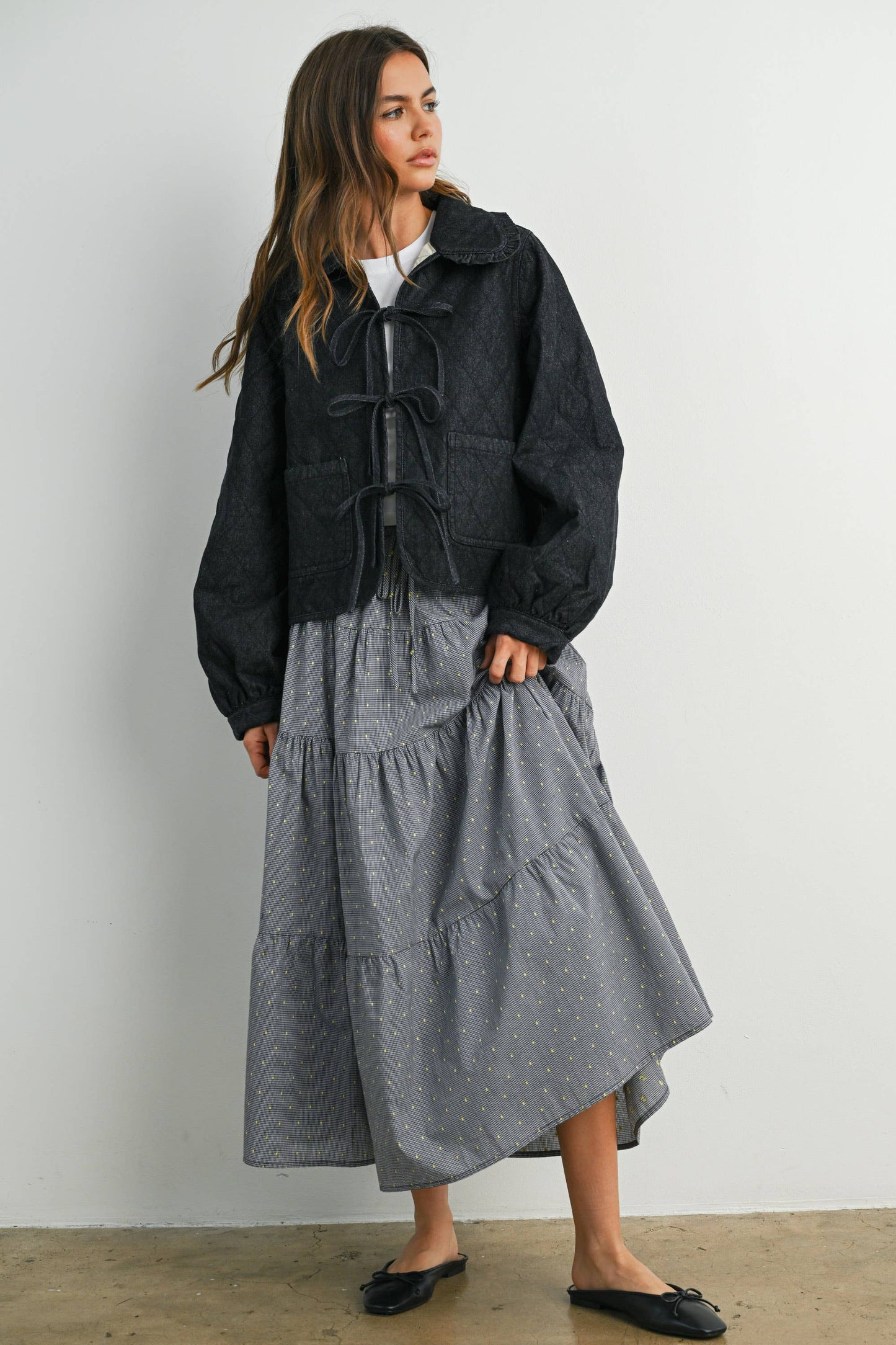 Quilted Bow Tie Jacket