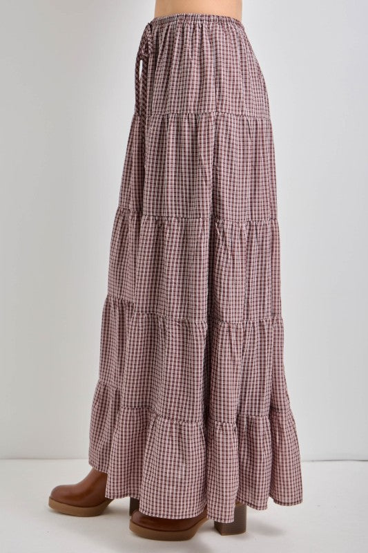 Jenny Plaid Midi Skirt