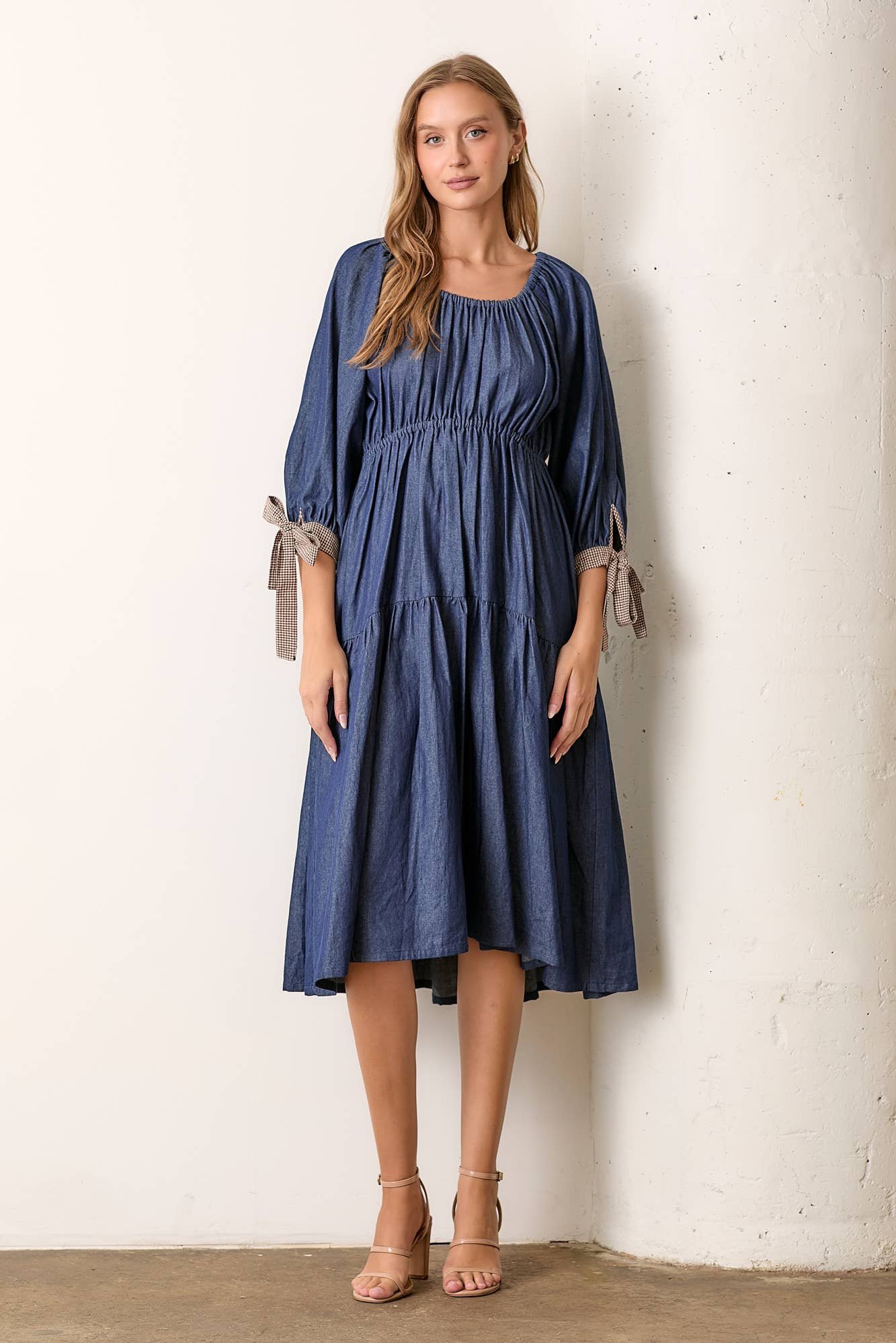 Denim Classic Midi Dress