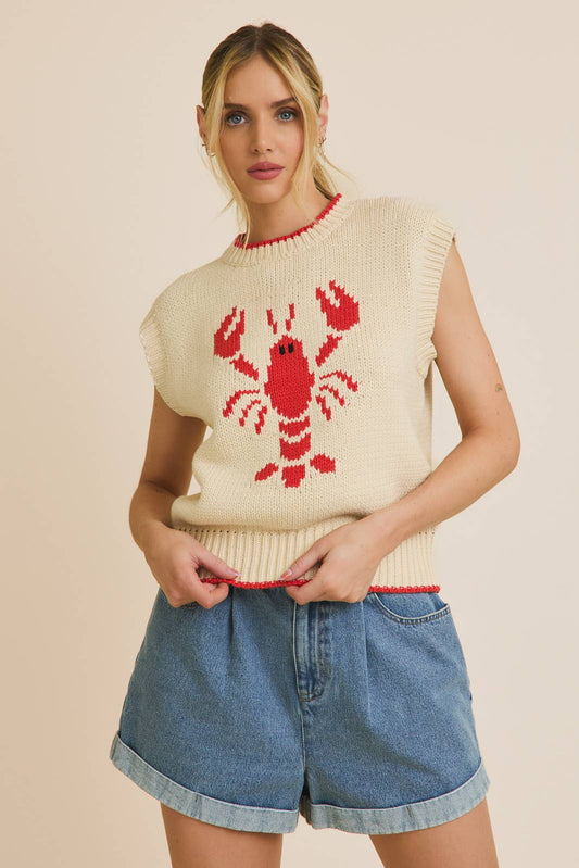 Marina Lobster Knit Sweater