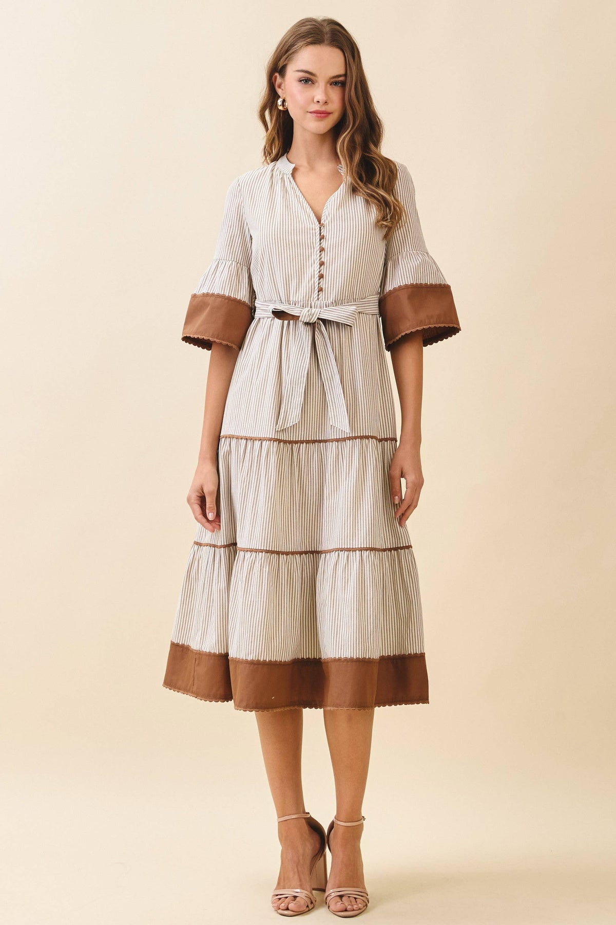 Margaux Tiered Midi Dress