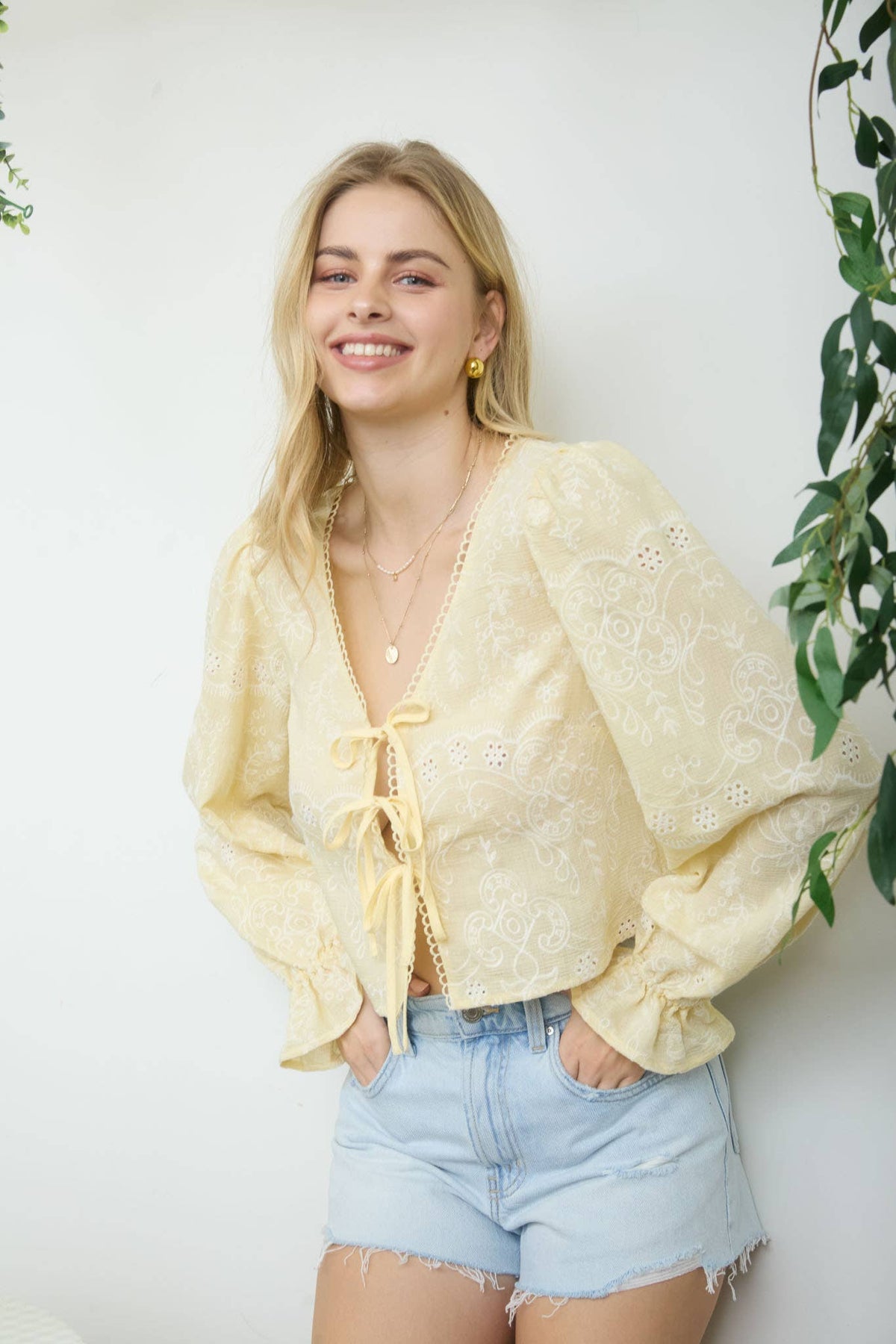 Soleil Embroidered Top