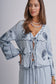Shell Embroidered Tie Top