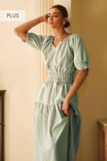 Brigitte Gingham Midi Dress