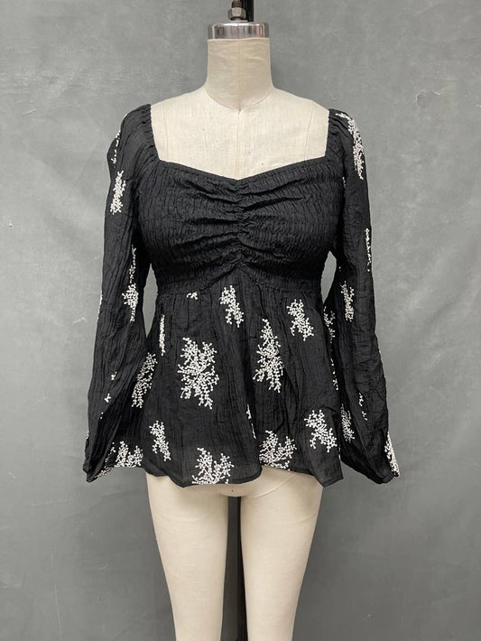 Noir Meadow Blouse