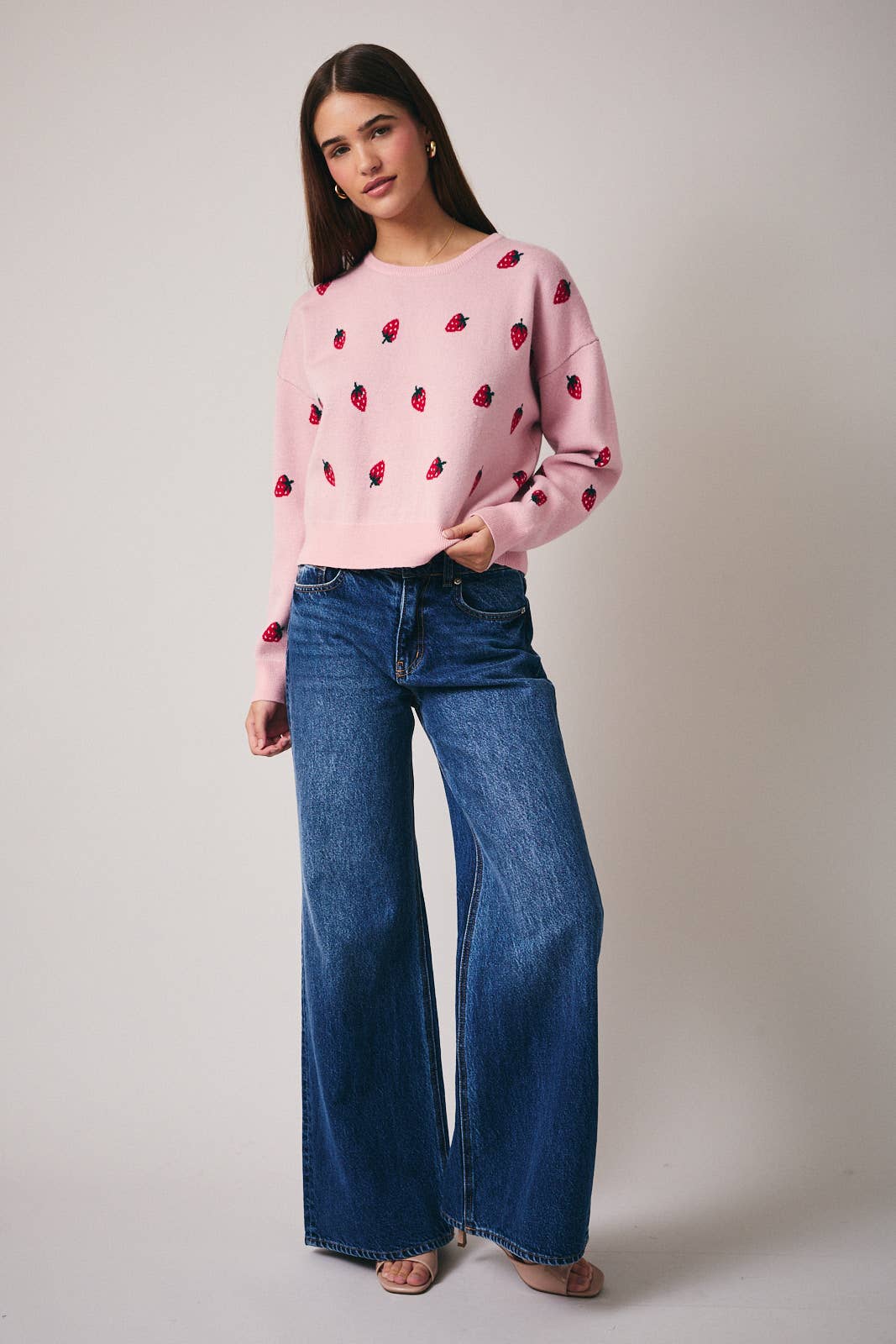 Strawberry Season Knit Sweater