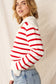 Striped Sailor Collared Sweater