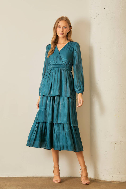 Elena Tiered Midi Dress