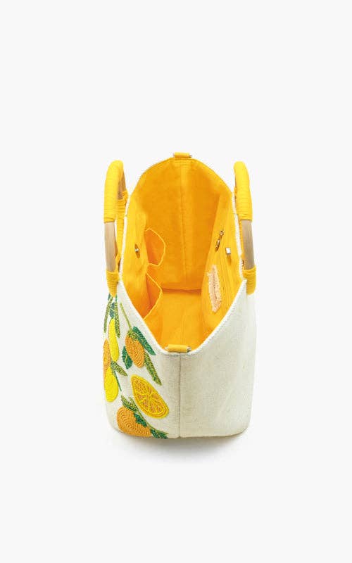 Make Lemonade Embellished Tote