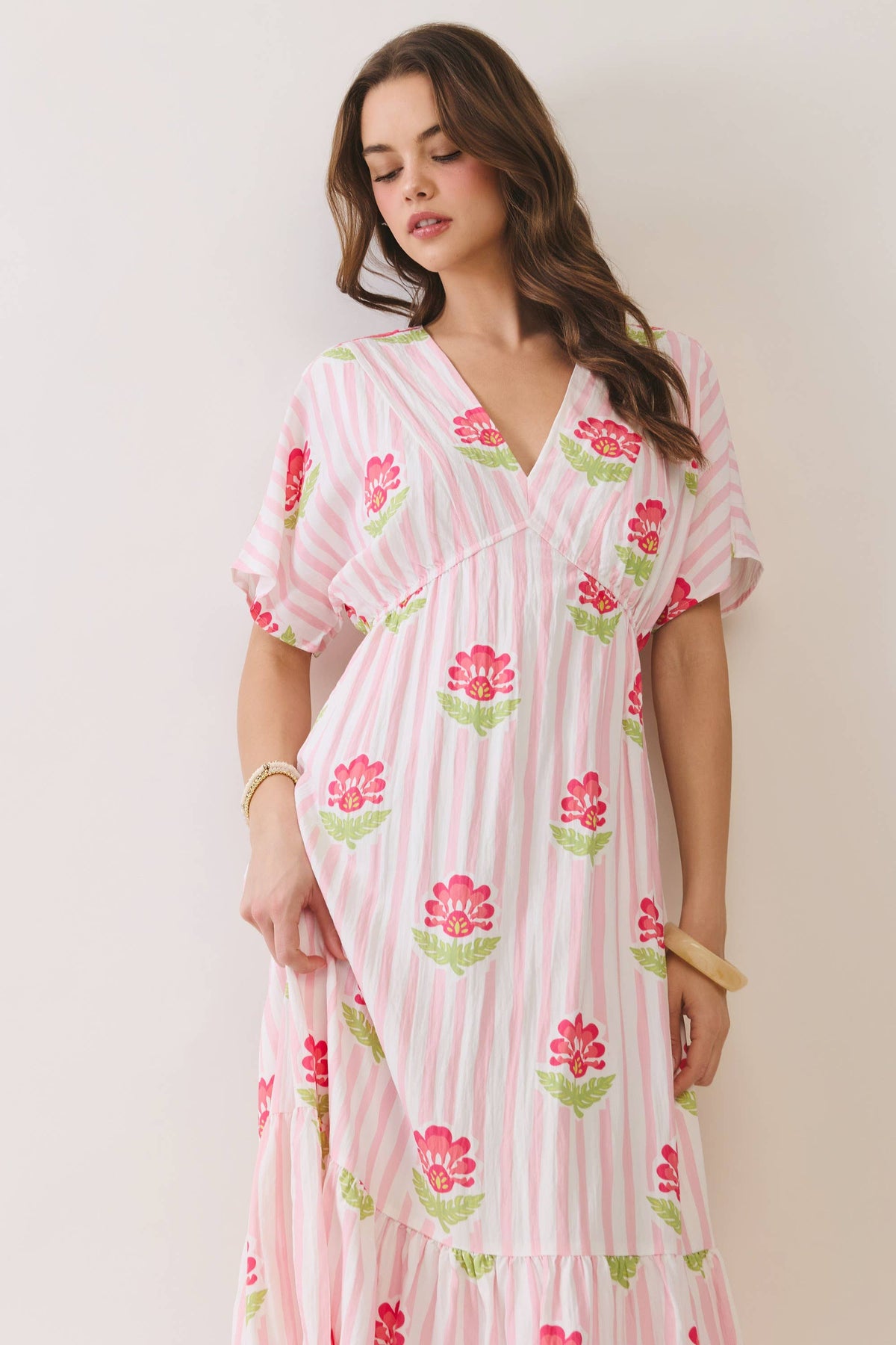 The Liana Stripe Midi Dress