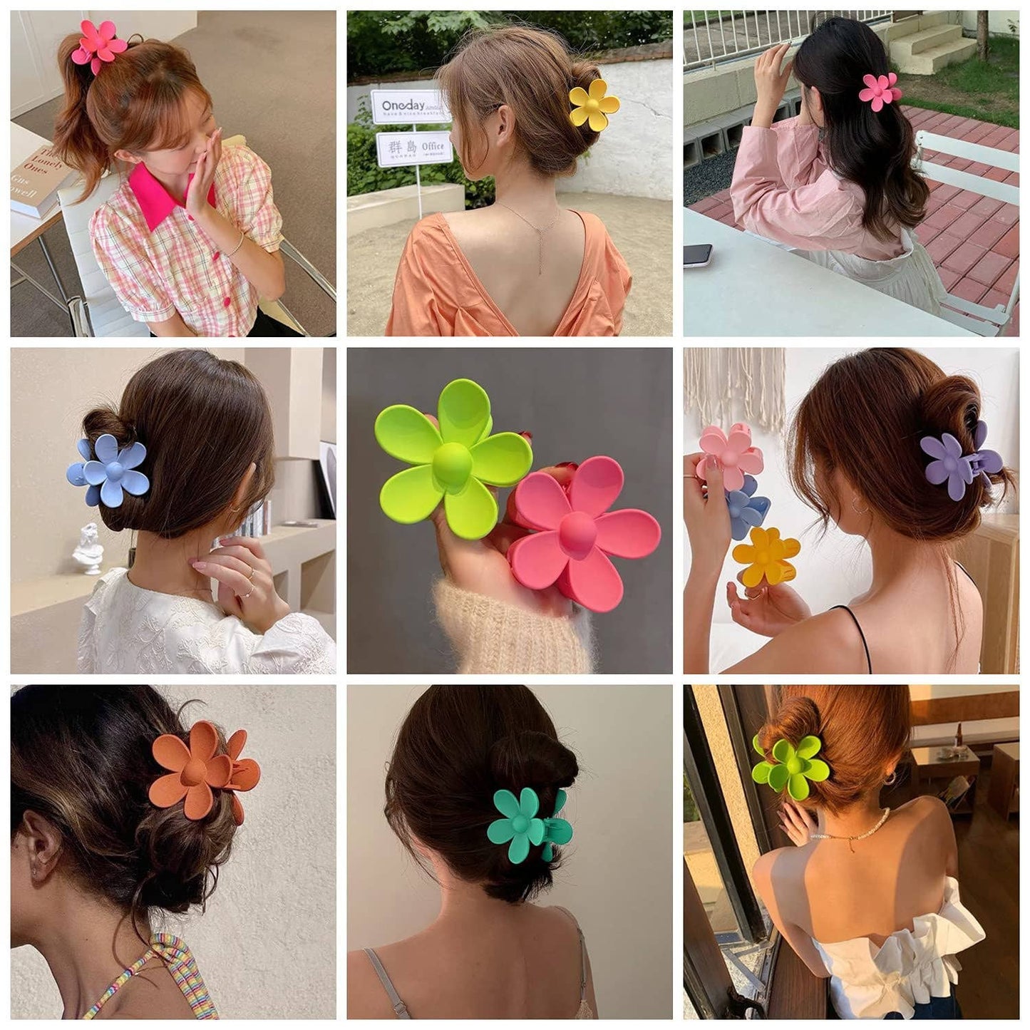 Flower Hair Claw Clip