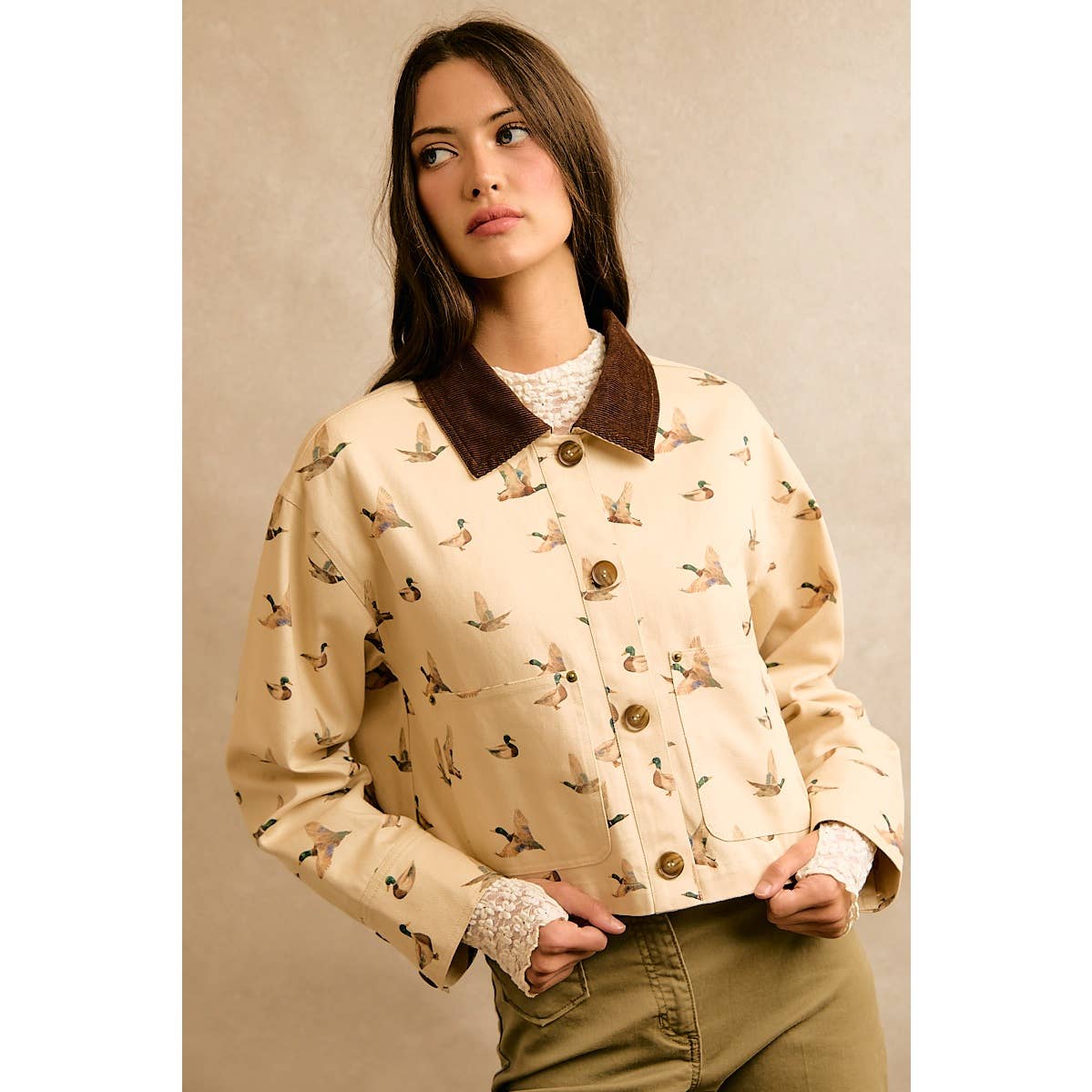 Mallard Duck Print Jacket