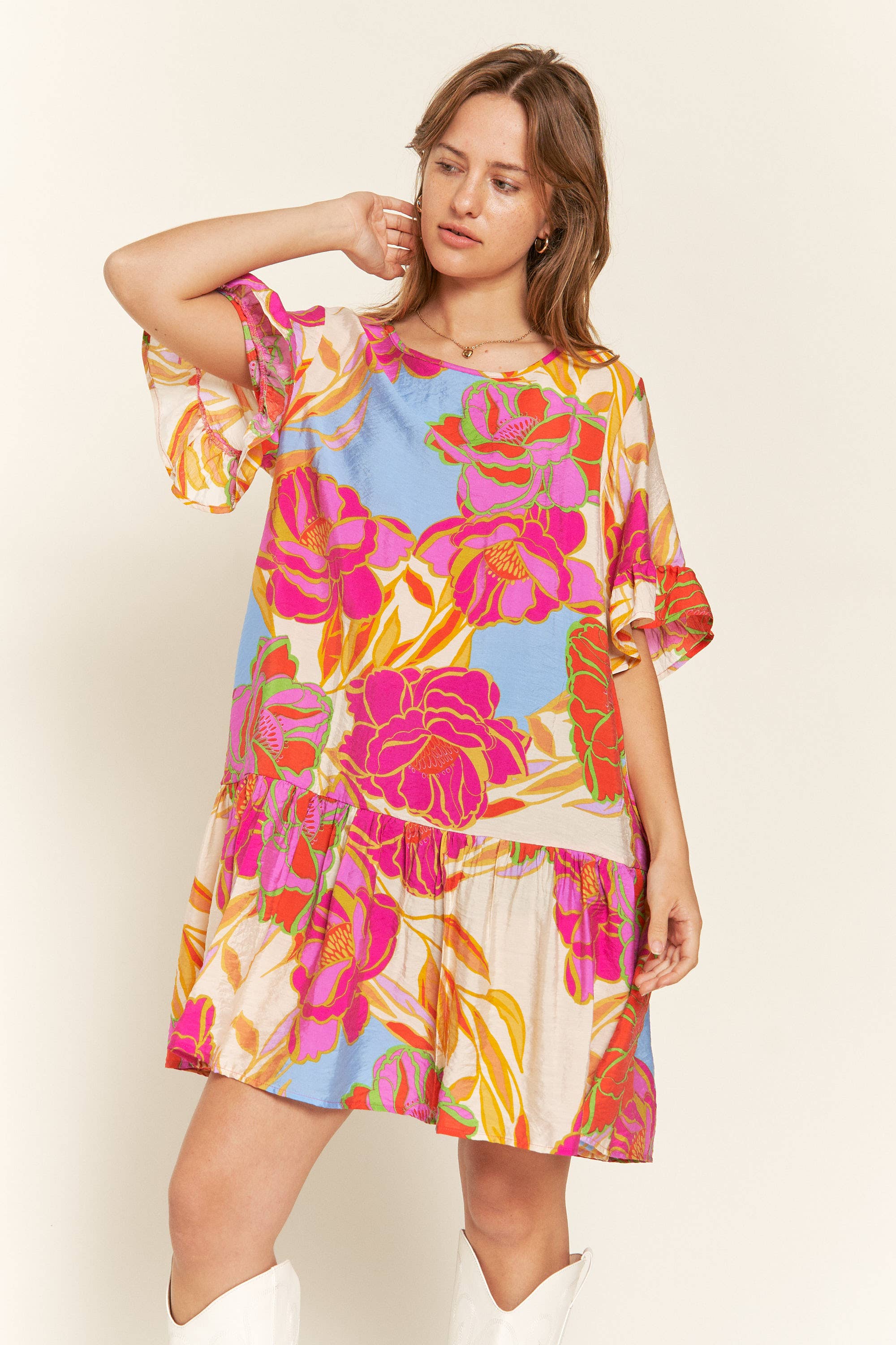 Wildflower Ruffled Babydoll Dress