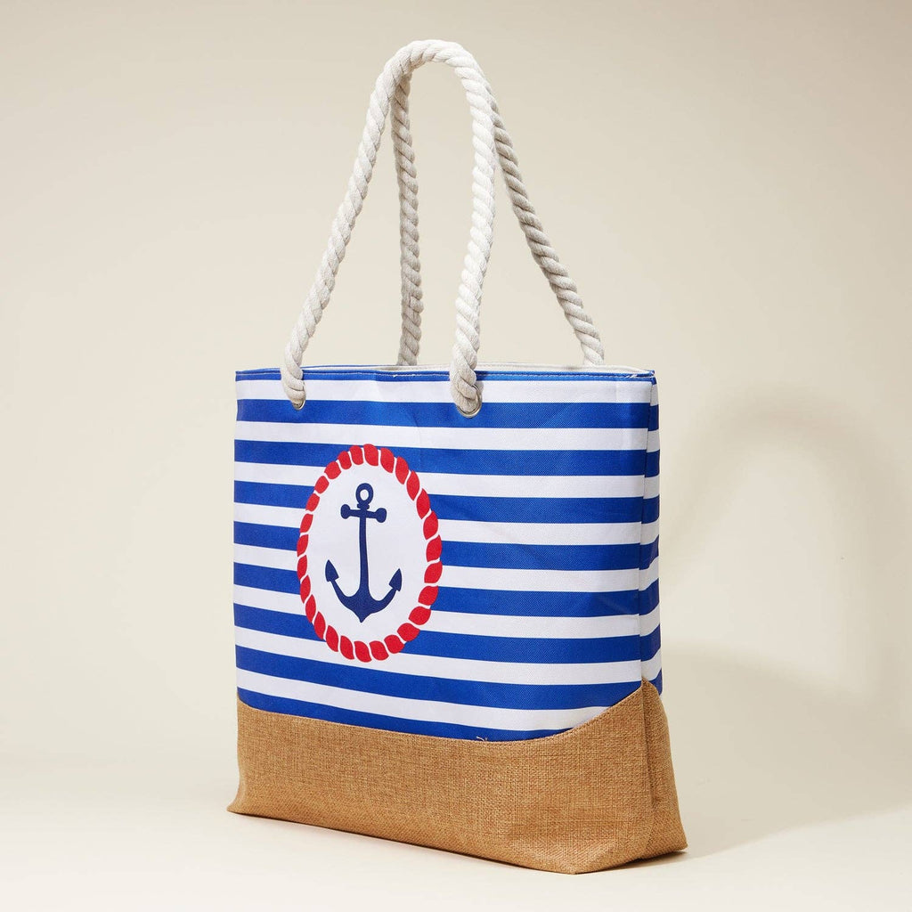 Anchored In Love Beach Tote